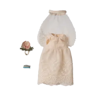 MAILEG TENUE MAMAN SOURIS MAILEG - ROBE DE MARIÉE