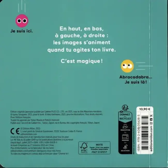 MILAN LIVRE MAGIQUE MILAN - JE SUIS ICI, JE SUIS LÀ !