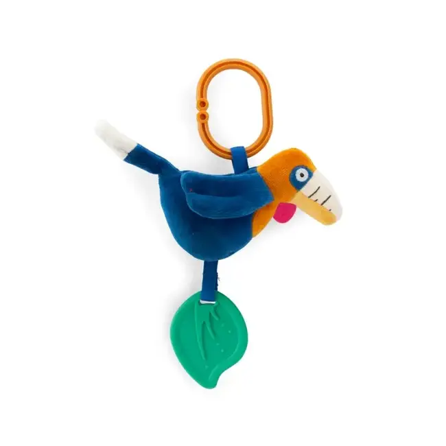 MOULIN ROTY PELUCHE CALAO D'ACTIVITÉ À SUSPENDRE - LA FORÊT MAWA