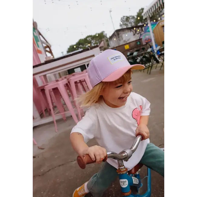 HELLO HOSSY CASQUETTE VISIÈRE COURBÉE - MINI PURPLY