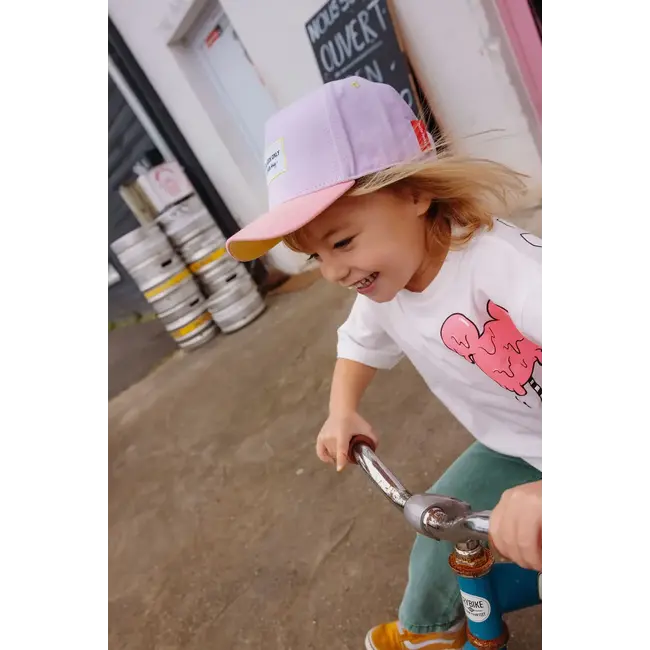 HELLO HOSSY CASQUETTE VISIÈRE COURBÉE - MINI PURPLY