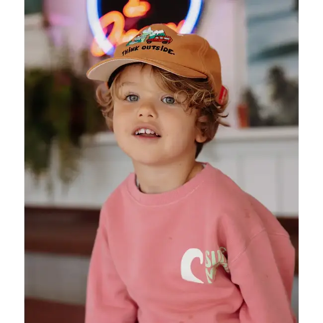 HELLO HOSSY CASQUETTE VISIÈRE COURBÉE - LINEN OUTSIDE