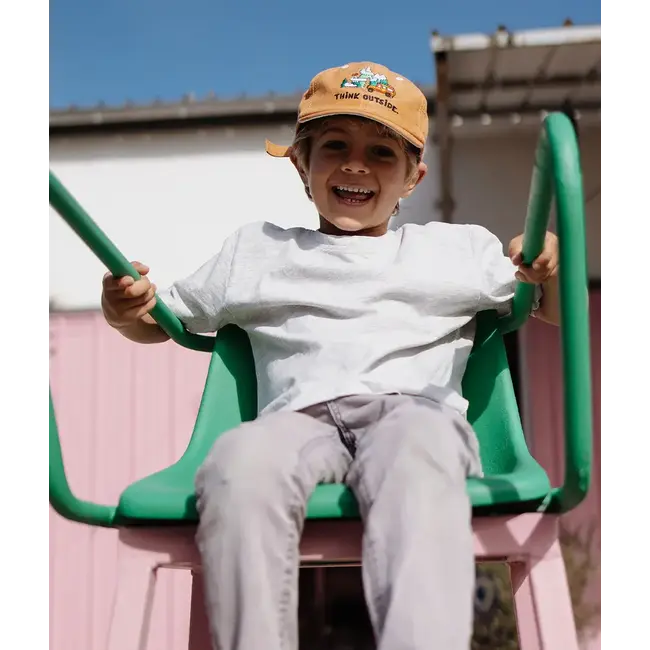 HELLO HOSSY CASQUETTE VISIÈRE COURBÉE - LINEN OUTSIDE
