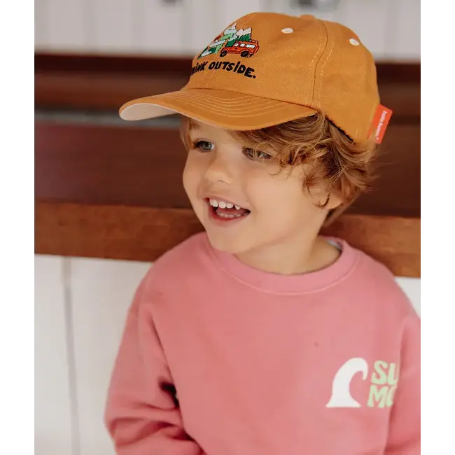 HELLO HOSSY CASQUETTE VISIÈRE COURBÉE - LINEN OUTSIDE