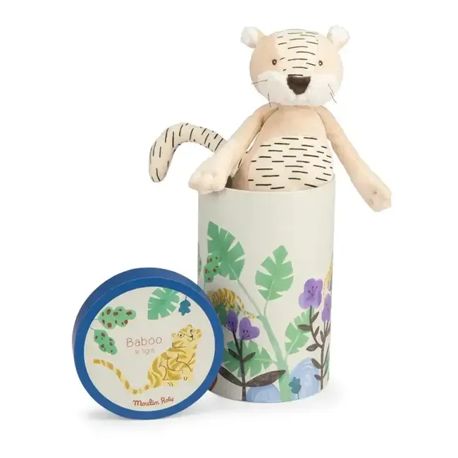 MOULIN ROTY POUPÉE TIGRE BABOO EN BOÎTE CADEAU - LA FORÊT MAWA