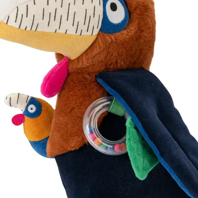 MOULIN ROTY GRANDE PELUCHE D'ACTIVITÉS CALAO LITCHI - LA FORÊT MAWA