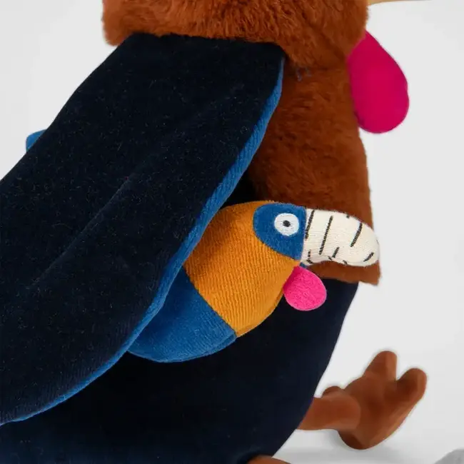 MOULIN ROTY GRANDE PELUCHE D'ACTIVITÉS CALAO LITCHI - LA FORÊT MAWA