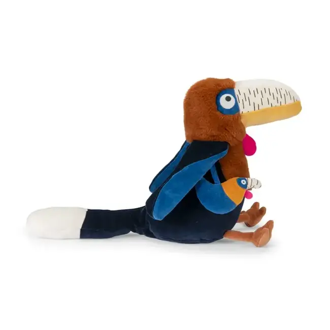 MOULIN ROTY GRANDE PELUCHE D'ACTIVITÉS CALAO LITCHI - LA FORÊT MAWA