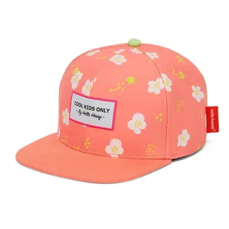 HELLO HOSSY CASQUETTE VISIÈRE PLATE - PEACHY BLOOM