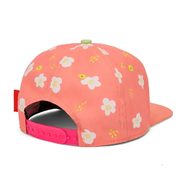 HELLO HOSSY CASQUETTE VISIÈRE PLATE - PEACHY BLOOM