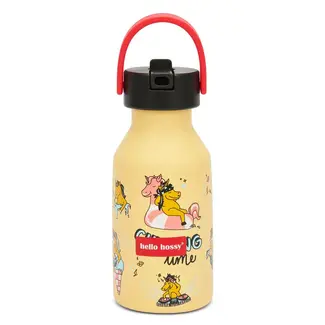 HELLO HOSSY GOURDE LÉGÈRE & ANTI-DÉRAPANTE 350ML "UNICORN"