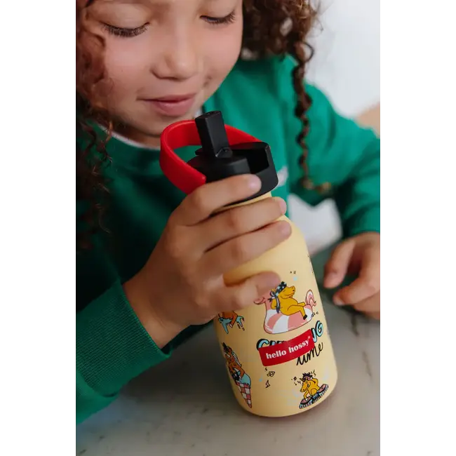 HELLO HOSSY GOURDE LÉGÈRE & ANTI-DÉRAPANTE 350ML "UNICORN"