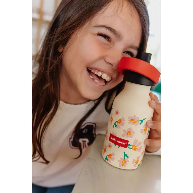 HELLO HOSSY GOURDE LÉGÈRE & ANTI-DÉRAPANTE 350ML "SPRINGTIME"