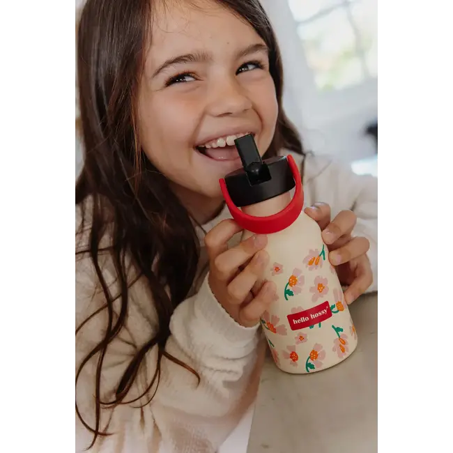 HELLO HOSSY GOURDE LÉGÈRE & ANTI-DÉRAPANTE 350ML "SPRINGTIME"