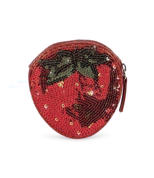 KONGES SLOJD PORTE-MONNAIE FRAISE À PAILLETTES - RENNE TOTAL ECLIPSE