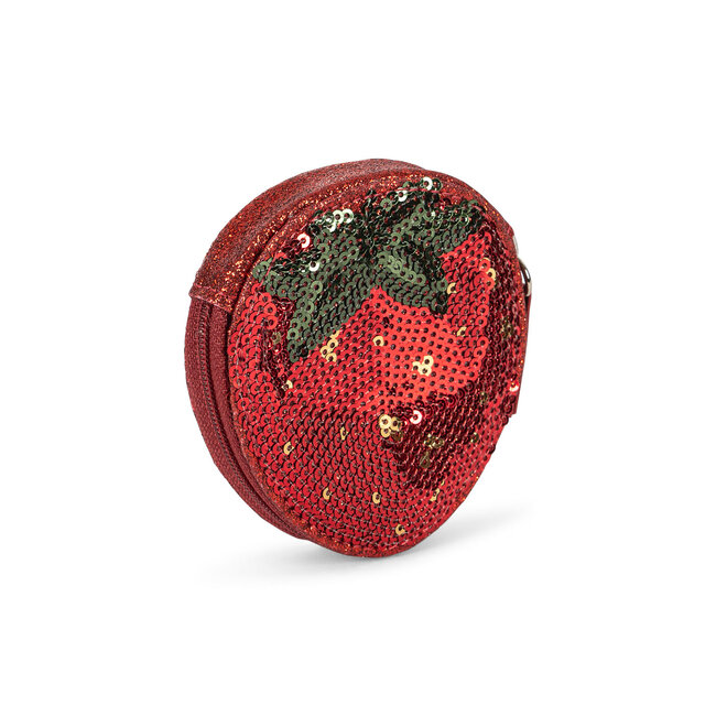 KONGES SLOJD PORTE-MONNAIE FRAISE À PAILLETTES - RENNE TOTAL ECLIPSE