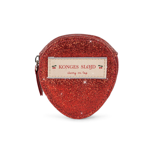 KONGES SLOJD PORTE-MONNAIE FRAISE À PAILLETTES - RENNE TOTAL ECLIPSE