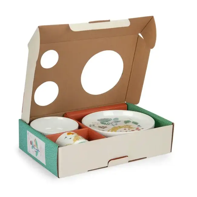 MOULIN ROTY SET VAISSELLE PORCELAINE - LA FORÊT MAWA