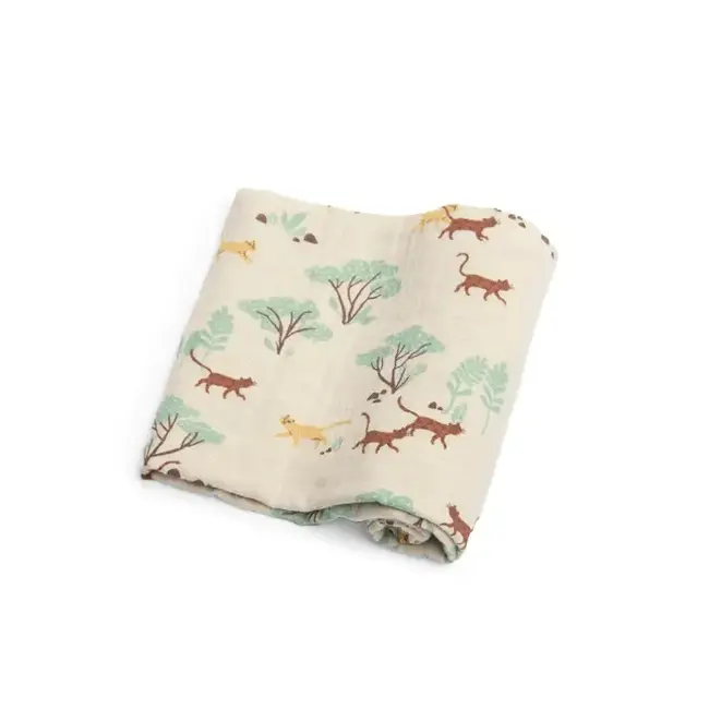 MOULIN ROTY SET DE 3 LANGES IMPRIMÉS - LA FORÊT MAWA