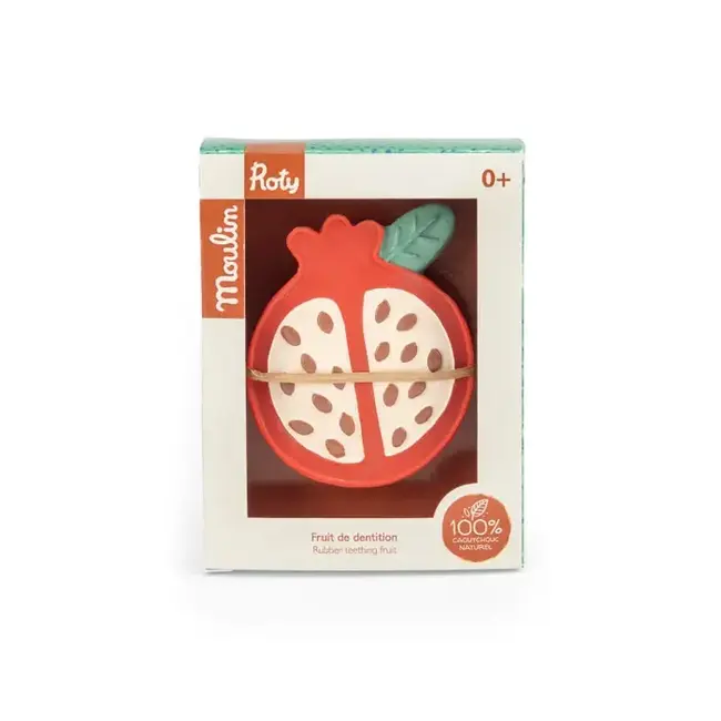 MOULIN ROTY FRUIT DE DENTITION EN CAOUTCHOUC NATUREL - LA FORÊT MAWA