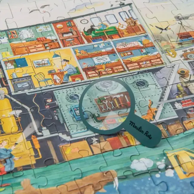 MOULIN ROTY PUZZLE LE BATEAU DE L'EXPLORATEUR (200 PIÈCES)  - LE JARDIN DU MOULIN