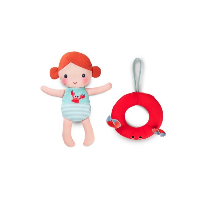 LILLIPUTIENS POUPÉE DE BAIN AXELLE ET SA BOUÉE FLOTTANTE