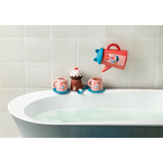 LILLIPUTIENS JOUET DE BAIN - SET DE THÉ JEANNE LE CHAT