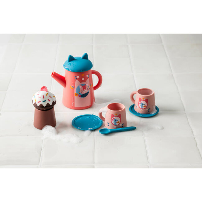 LILLIPUTIENS JOUET DE BAIN - SET DE THÉ JEANNE LE CHAT