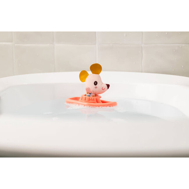LILLIPUTIENS JOUET DE BAIN - BATEAU FLOTTANT DE NINA LA SOURIS