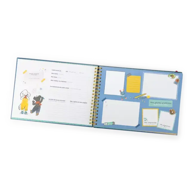 MOULIN ROTY ALBUM SOUVENIRS D'ÉCOLE - PUCE ET PILOU