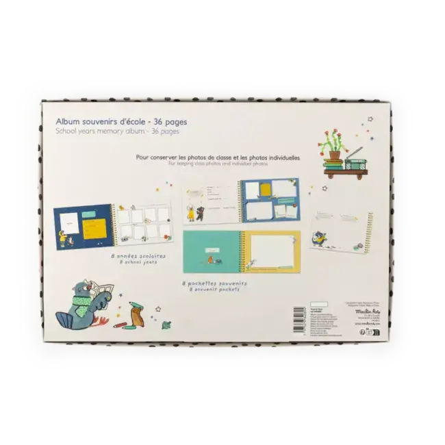 MOULIN ROTY ALBUM SOUVENIRS D'ÉCOLE - PUCE ET PILOU
