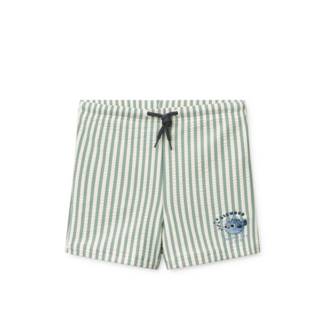 LIEWOOD BOXER DE BAIN OTTO - STRIPE PEPPERMINT CREME DE LA CREME