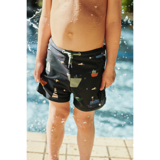 LIEWOOD BOXER DE BAIN OTTO - SAILING CLASSIC NAVY