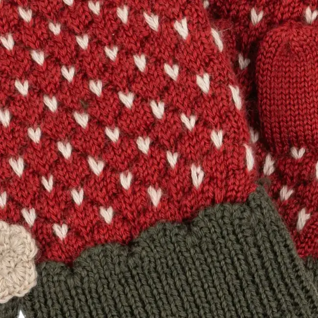 KONGES SLOJD MOUFLES FRAISE STRAWBERRY TRUE RED