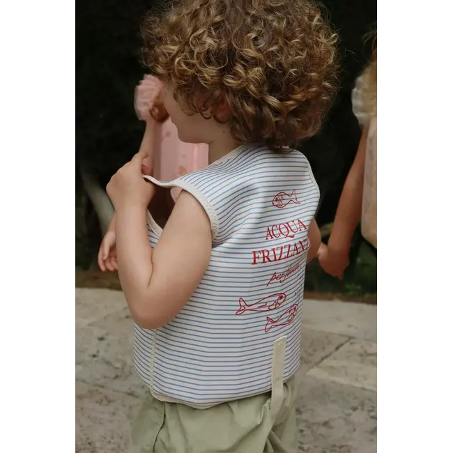 KONGES SLOJD VESTE DE NATATION ELLIS - STRIPE BLUIE