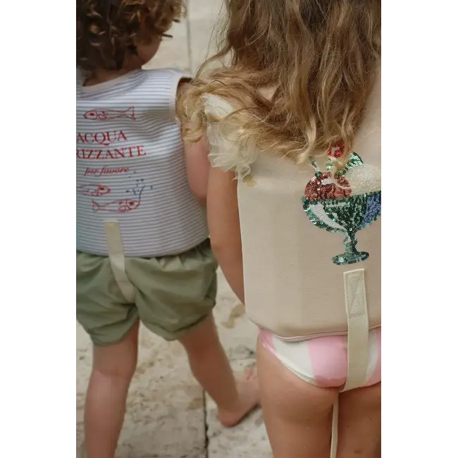 KONGES SLOJD VESTE DE NATATION ELLIS - STRIPE BLUIE