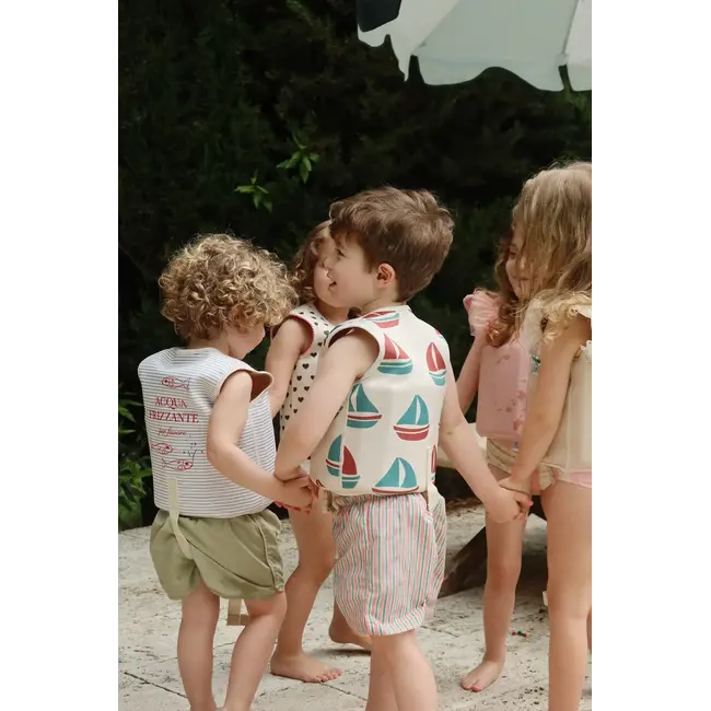 KONGES SLOJD VESTE DE NATATION ELLIS - STRIPE BLUIE