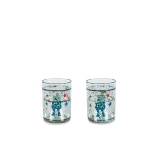 KONGES SLOJD 2 VERRES À PAILLETTES - HERO ROBOT