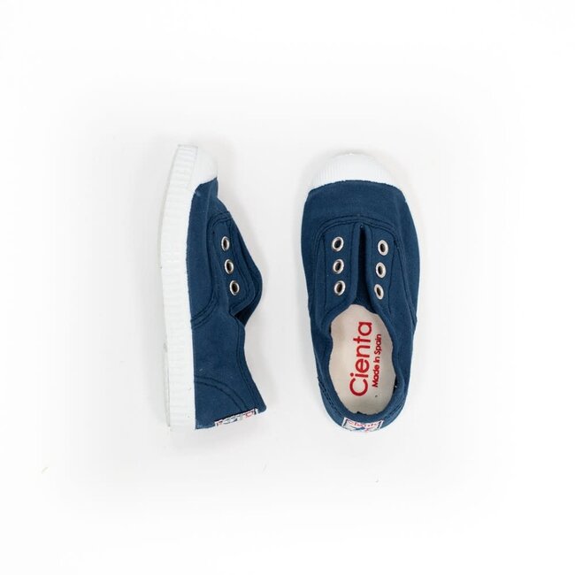 CIENTA CHAUSSURES EN TOILE ELASTIQUÉE BLEU MARINE