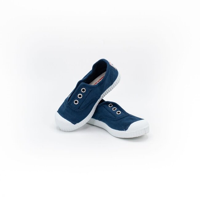 CIENTA CHAUSSURES EN TOILE ELASTIQUÉE BLEU MARINE