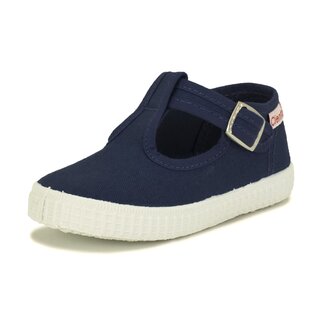 CIENTA CHAUSSURES EN TOILE AVEC BOUCLE PRESSION BLEU MARINE