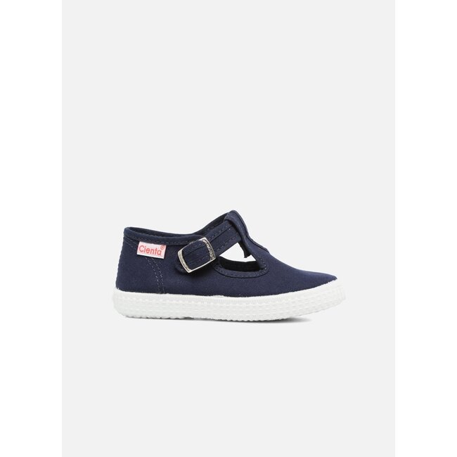CIENTA CHAUSSURES EN TOILE AVEC BOUCLE PRESSION BLEU MARINE