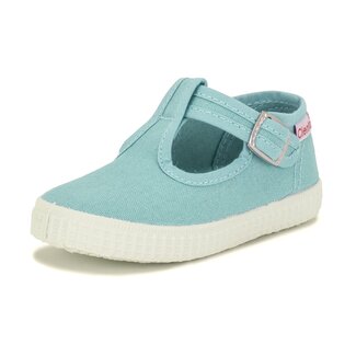 CIENTA CHAUSSURES EN TOILE AVEC BOUCLE PRESSION VERT OPALINE