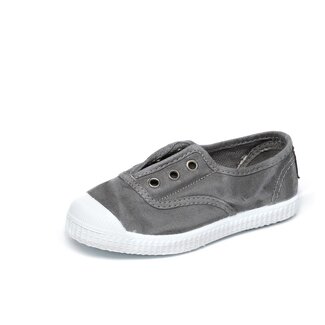 CIENTA CHAUSSURES EN TOILE ELASTIQUÉE GRIS CLAIR DÉLAVÉ