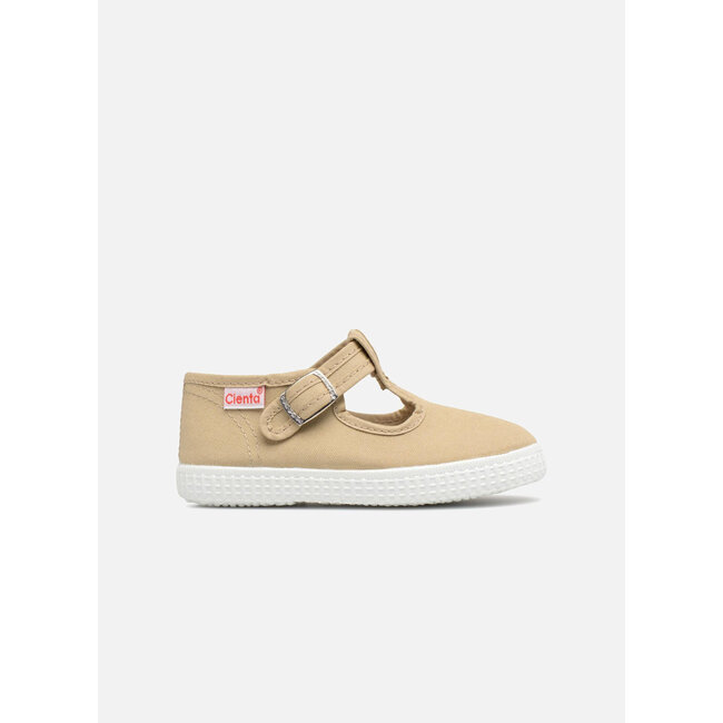 CIENTA CHAUSSURES EN TOILE AVEC BOUCLE PRESSION SABLE