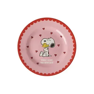 RICE ASSIETTE PLATE RICE - SNOOPY - PINK