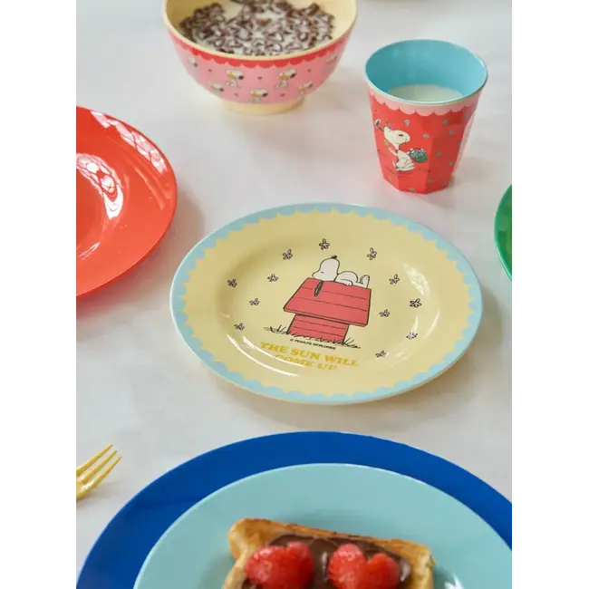 RICE ASSIETTE PLATE RICE - SNOOPY - CREAM