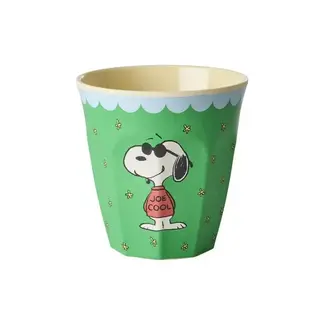 RICE GOBELET MEDIUM RICE - SNOOPY - GREEN