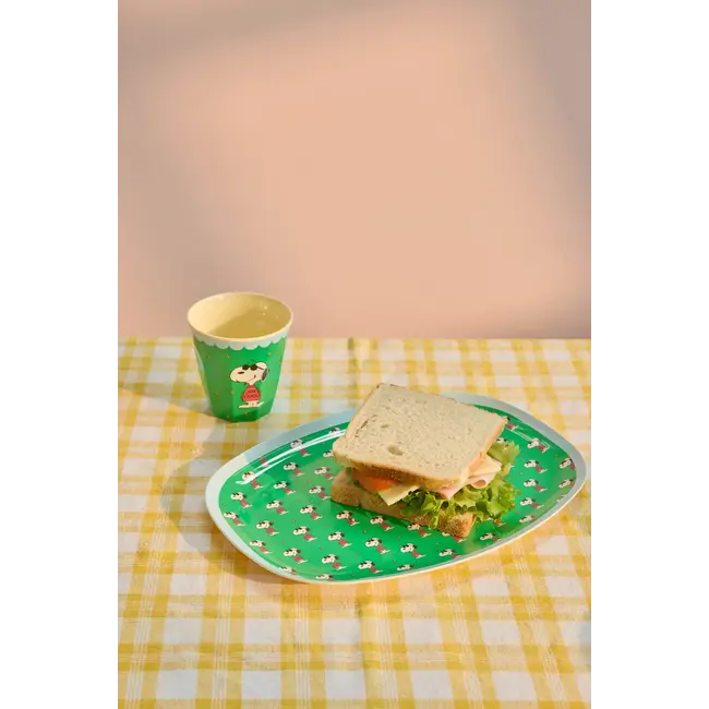 RICE GOBELET MEDIUM RICE - SNOOPY - GREEN