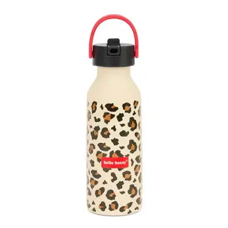 HELLO HOSSY GOURDE LÉGÈRE & ANTI-DÉRAPANTE 500ML "LEOPARD"